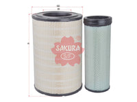 ไส้กรองอากาศ(ไส้กรอง) SAKURA, 81.08304.0083+81.08304.0084, A-68360-S, MAN (125463)