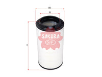 ไส้กรองอากาศ(ไส้กรอง) SAKURA, 21377909, A-68400, TEREX (125418)