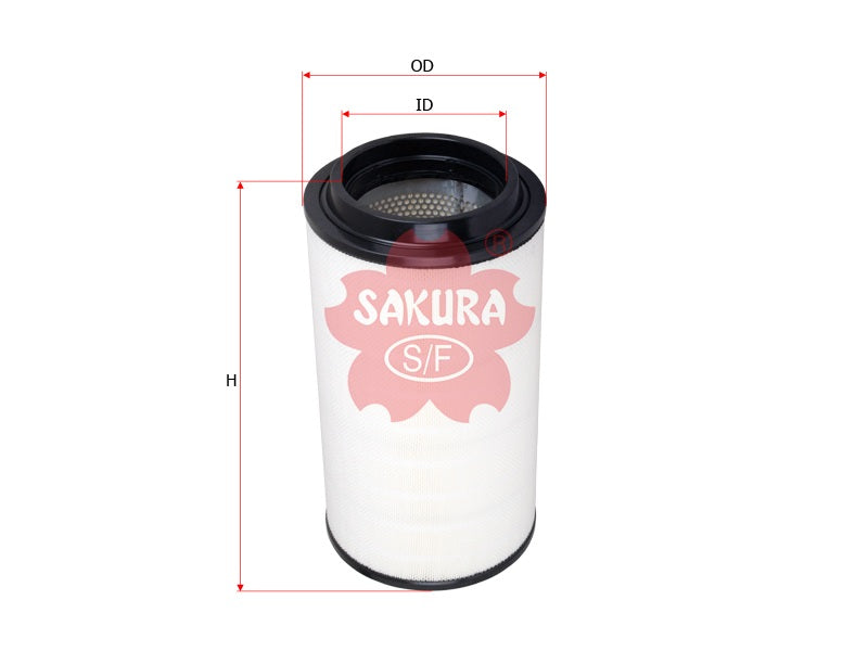 ไส้กรองอากาศ(ไส้กรอง) SAKURA, 21377909, A-68400, TEREX (125418)