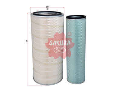 ไส้กรองอากาศ(Element) SAKURA, 90.08301-0005+90.08301-0002, A-68460-S, MAN (125468)