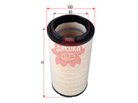 กรองอากาศ(ธาตุ) SAKURA, 88291008-318, A-68540, MAN BUS (125480)