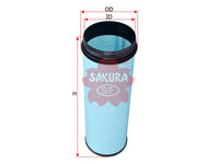 Air Filter (ဒြပ်စင်)၊ SAKURA၊ 182497၊ A-68550၊ EVOBUS (126821)