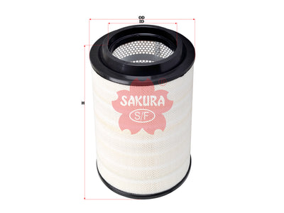 ไส้กรองอากาศ(ไส้กรอง) SAKURA, 13F10-16626-AA, A-68620, MAN (125461)