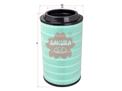 SAKURA,, Air Filter (Element), 74 24 993 633, A-68621, IRISBUS