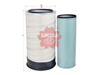 Air Filter (ဒြပ်စင်)၊ SAKURA၊ 3013211+3013210၊ A-6903-S၊ CLARK (124563)