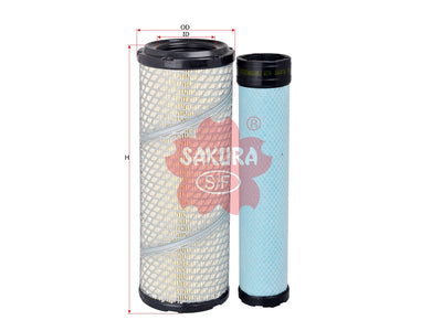 SAKURA,, Air Filter (Element), 939802+939803, A-70020-S, TEREX