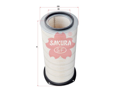 ไส้กรองอากาศ(ไส้กรอง) SAKURA, 10809184, A-7101, VOLVO (123453)