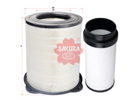 SAKURA,, Air Filter (Element), 1665898+1665937, A-71130-S, VOLVO