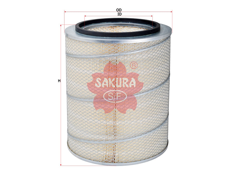 ไส้กรองอากาศ(ธาตุ) SAKURA, 1542743-8, A-71160, VOLVO (123406)