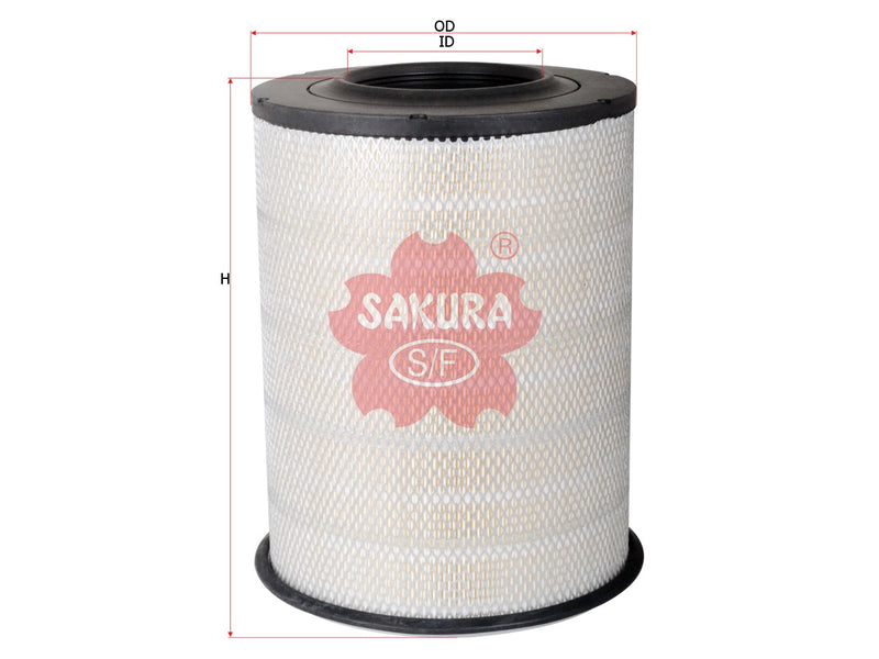 ไส้กรองอากาศ(ไส้กรอง) SAKURA, 21834199, A-7122, VOLVO (123417)