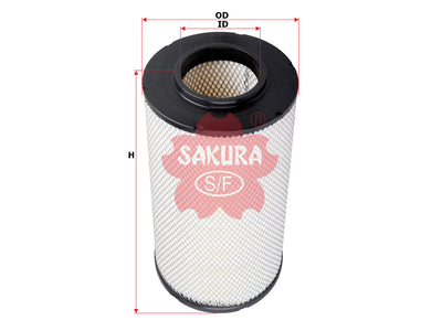 ไส้กรองอากาศ(ไส้กรอง) SAKURA, 3827589, A-7123, VOLVO (125541)