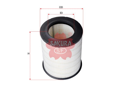 ไส้กรองอากาศ(ไส้กรอง) SAKURA, 3162322, A-7124, VOLVO (123404)