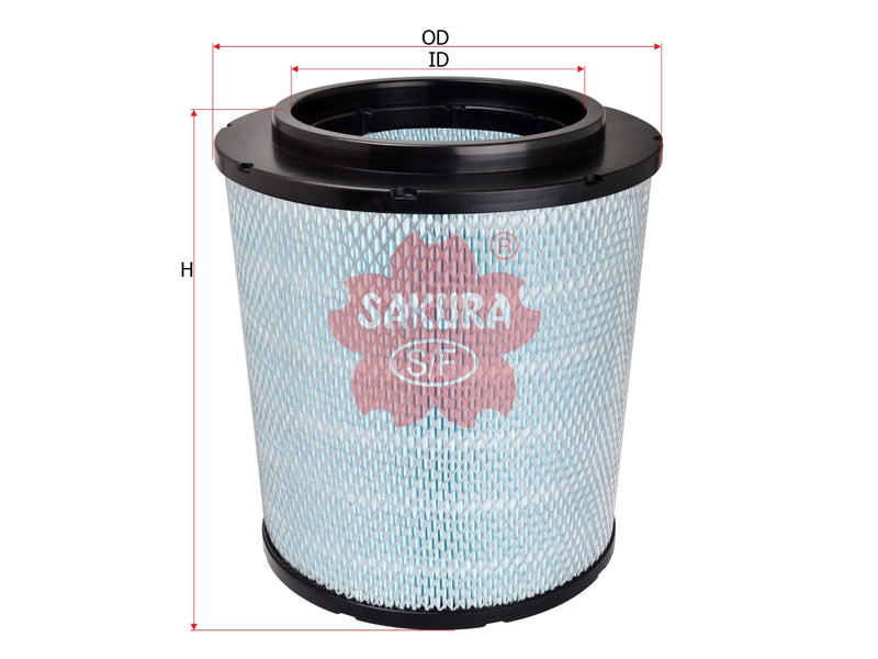 SAKURA,, Air Filter (Element), 3828811, A-71320, VOLVO