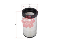 Air Filter (ဒြပ်စင်)၊ SAKURA၊ 12Y-02-11180၊ A-71360၊ JOHN DEERE (126026)