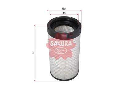 SAKURA,, Air Filter (Element), 12Y-02-11180, A-71360, JOHN DEERE