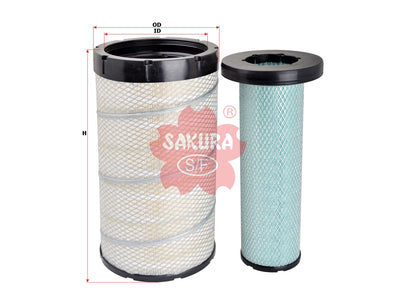 SAKURA,, Air Filter (Element), 43904168+43904176, A-71380-S, JOHN DEERE