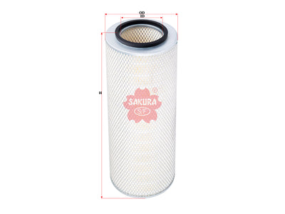 SAKURA,, Air Filter (Element), 1660602, A-71480, VOLVO