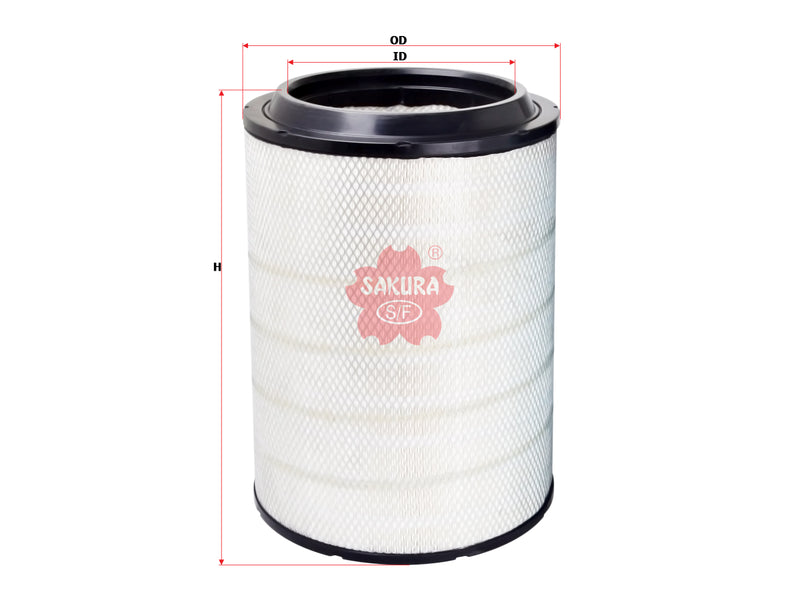ไส้กรองอากาศ(ไส้กรอง) SAKURA, 21716424, A-71490, VOLVO (123376)