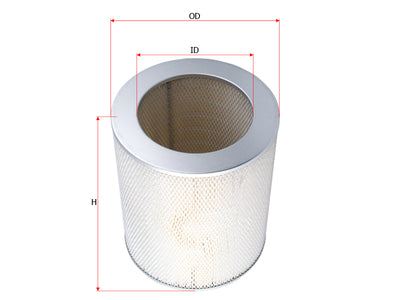 SAKURA,, Air Filter (Element), 3I-0789, A-7204, TEREX