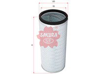 SAKURA,, Air Filter (Element), 16546-99203, A-7607, NISSAN