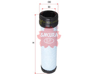 SAKURA,, Air Filter (Element), K7561-82360, A-7618, KOMATSU