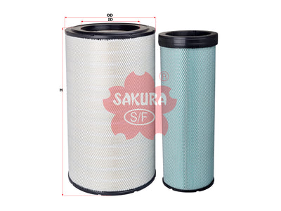 SAKURA,, Air Filter (Element), 84432503 + 84432504, A-7627-S, CATERPILLAR