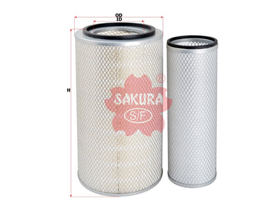 SAKURA,, Air Filter (Element), AR79679+AR79680, A-7633-S, JOHN DEERE
