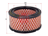 SAKURA,, Air Filter (Element), 231847, A-76430, JOHN DEERE