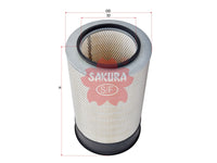 ไส้กรองอากาศ(ไส้กรอง) SAKURA, 9059565, A-7907, TEREX (126597)