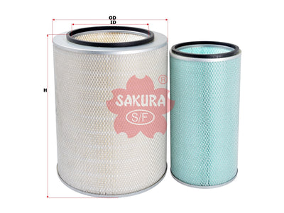 SAKURA,, Air Filter (Element), 9035992+9035993, A-7912-S, INGERSOLL RAND