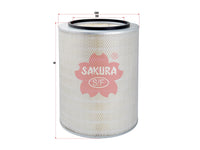 ไส้กรองอากาศ(ไส้กรอง) SAKURA, 166392, A-7912, INGERSOLL RAND (123644)