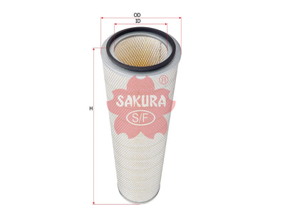 SAKURA,, Air Filter (Element), ECG-11-2401, A-7972, PETERBILT