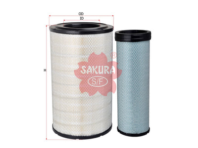 SAKURA,, Air Filter (Element), 1335678+1335680, A-83100-S, SCANIA