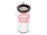 ไส้กรองอากาศ(ไส้กรอง) SAKURA, 730403000155, A-8505, CATERPILLAR (125492)
