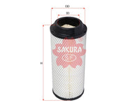 ไส้กรองอากาศ(ไส้กรอง) SAKURA, 159048, A-8553, CATERPILLAR (123170)
