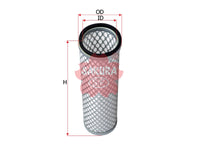 Air Filter (ဒြပ်စင်)၊ SAKURA၊ KAP0727၊ A-8568၊ HITACHI (126479)