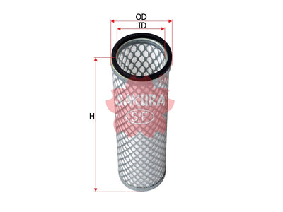 SAKURA,, Air Filter (Element), KAP0727, A-8568, HITACHI