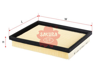 SAKURA,, Air Filter (Element), 90486298, A-8597, HOLDEN