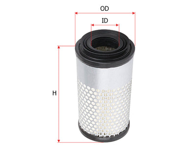 SAKURA,, Air Filter (Element), 6A100-82632, A-8612, KUBOTA