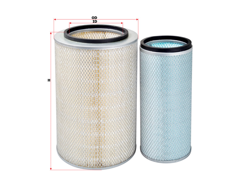 SAKURA,, Air Filter (Element), KW2642, A-8644-S, SDE ENGINE