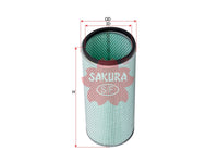 ไส้กรองอากาศ(ไส้กรอง) SAKURA, 1109N12-030, A-8646, BEIBEN (122927)