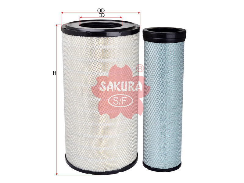 SAKURA,, Air Filter (Element), F434394 + F434395, A-8652-S, INGERSOLL RAND