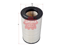 SAKURA,, Air Filter (Element), 1421021, A-8656, SCANIA