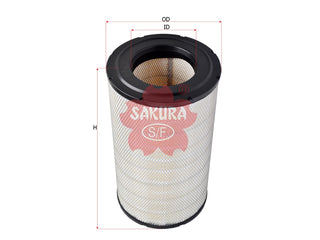 SAKURA,, Air Filter (Element), 1421021, A-8656, SCANIA