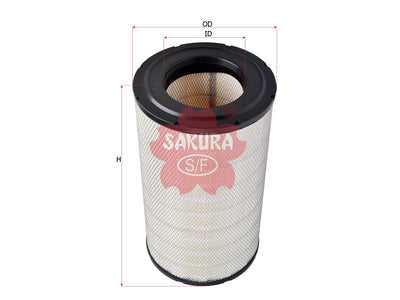 SAKURA,, Air Filter (Element), 1421021, A-8656, SCANIA