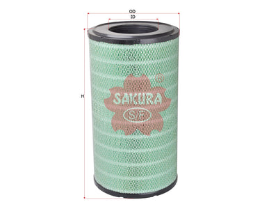 ไส้กรองอากาศ(ไส้กรอง) SAKURA, 166 5424, A-8662, DAF (123767)