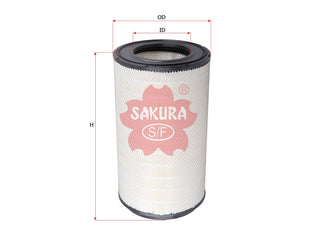 SAKURA,, Air Filter (Element), 1387548, A-8665M, KOMATSU