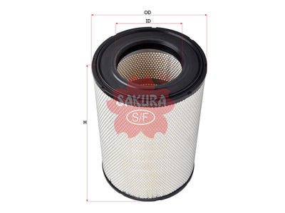 SAKURA,, Air Filter (Element), 1869988, A-8666M, SCANIA