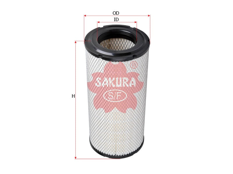 SAKURA,, Air Filter (Element), 02250127-684, A-8671, SULLAIR