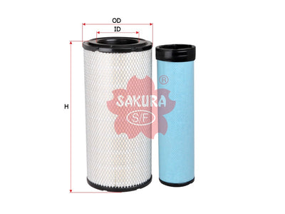 SAKURA,, Air Filter (Element), 11110283 + 11110284, A-8672-S, SULLAIR